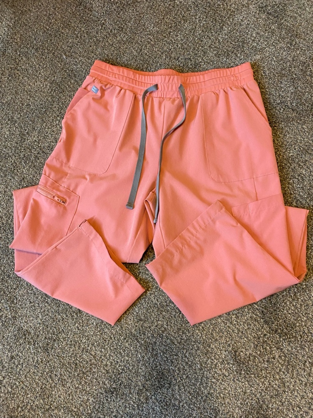 ⭐️ 🌟 Hanes Comfort Fit Coral Pink Scrub Pants size small women’s